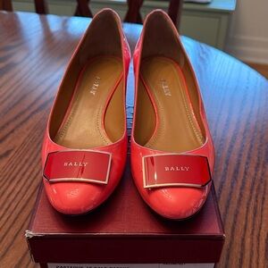 Bally Women's Coral Patent Leather Heels